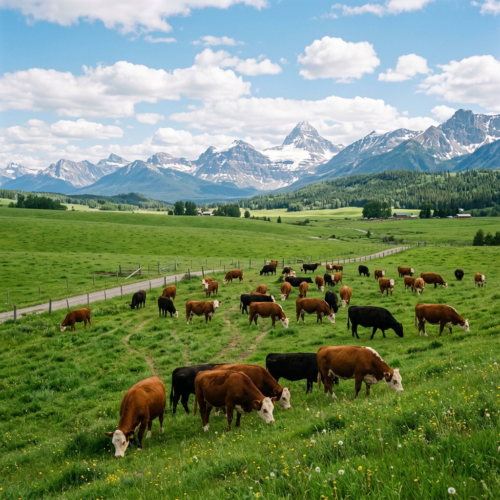Grazing Cows